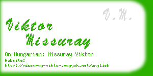 viktor missuray business card